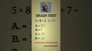 Solve the math & COMMENT the answer #math #solveitquickly #mathpuzzle #