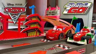 2011 Shake ‘N Go! World Grand Prix Track Set Unboxing & Run — Cars 2 Double Oval Playset