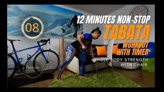 Tabata | Whole body strength workout with chair| by Fitsmile