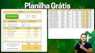 Planilha Excel de Pedido, Orçamento, Produtos, Venda, Precificação...