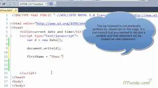How to write,declare a javascript?
