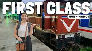 🇻🇳 VIETNAM FIRST CLASS OVERNIGHT SLEEPER TRAIN! (Overnight Hue to Hanoi train FULL TOUR)