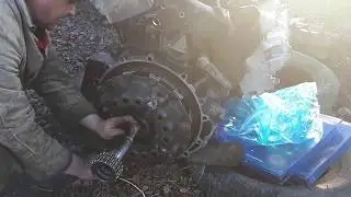Урал 4320 часть 18 . Ремонт,  регулировка сцепления двигателя камаз 740.