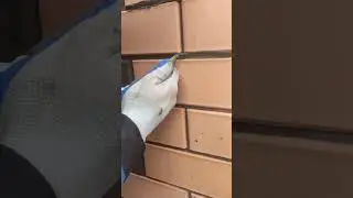 Заполнение швов кладки с помощью кондитерского пакета!