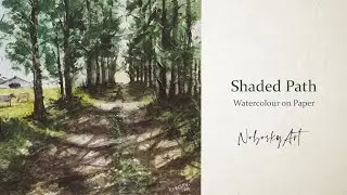 How to Paint a Shaded Path in Watercolour
