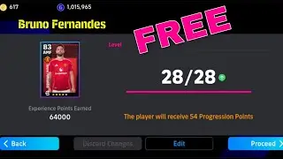 Free Bruno Fernandez Perfectly Max Level Up Training In eFootball 2024 🔥