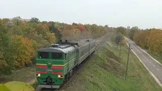 2ТЭ10М-2941А [CFM] Пригородный поезд | Suburban train