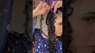 Penteado para o natal em cabelos cacheados 🎄🎅🏻✨#shorts #curlyhairstyles #penteadosfaceis