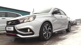 2019 LADA VESTA SPORT 1.8 (145). Обзор (интерьер, экстерьер, двигатель).