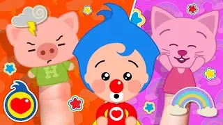 😀 😡  La Familia Dedo de Emociones 😱 😥 Plim Plim ♫ Canciones Infantiles
