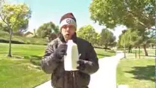 Crazy jerk chugs half gallon of milk in 16 seconds!