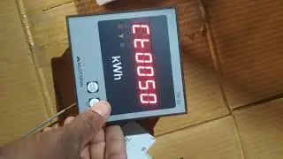 Multispan kWh meter ct ratio program satting model number EM 10.