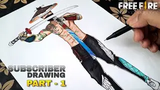 SUBSCRIBER DRAWING || Free fire Drawing|| KAKU arts