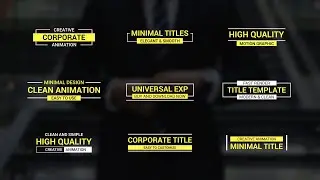 Corporate Title Animation - Premiere Pro (MOGRT)