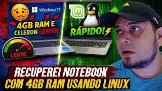 SALVEI UM NOTEBOOK COM APENAS 4GB RAM USANDO O LINUX