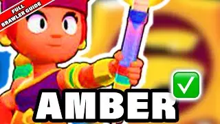 GEWINNEN MIT AMBER IN BRAWL STARS - FULL BRAWLER GUIDE ᴴᴰ🔥