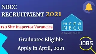 NBCC Recruitment 2021 | Site inspector post vacancies #shorts
