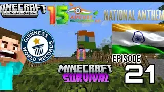 I Make Indian Flag In My minecraft survival Series EP.21 || on 15 August 2023 || #minecraft #15agust