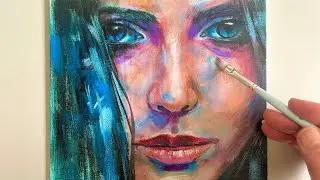 How To Use Acrylics Using Colour / Portrait Painting Technique