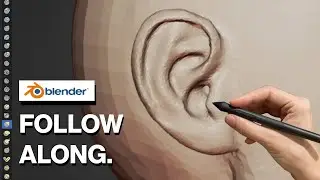 How To Sculpt Ears in Blender | Follow Along Tutorial