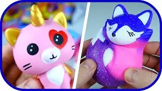 🎁 СКВИШИ антистрессы. Кошки сквиши в сюрпризах от СБАБАМ. Вся коллекция.