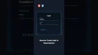 Login Form Using HTML And CSS 