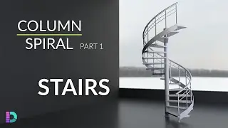 Model Stairs In Maya | Column Spiral Staircase | Part 1 Creating Steps With MASH