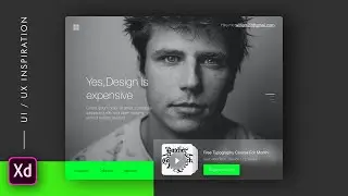 Portfolio Landing page design Using Adobe Xd - UI/UX/Animation