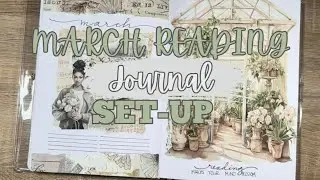 March Reading Journal Set Up | How to add a Tip-In