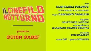 QUIÈN SABE? Gian Maria Volontè (Damiano Damiani 1967)
