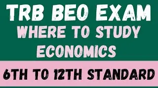 Economics Where to study for BEO Exam | TRB BEO Exam 2023 | TRB 2023 