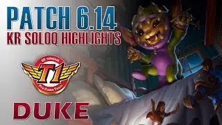 SKT T1 Duke - Gnar Top Lane - KR LOL Challenger 907LP Highlights