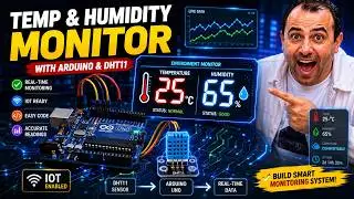 Arduino & DHT11: Precision Temperature & Humidity Monitoring!