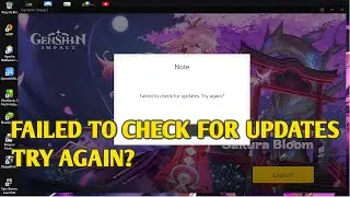 CARA BUKA GENSHIN IMPACT YANG FAILED TO CHECK FOR UPDATES, TRY AGAIN?