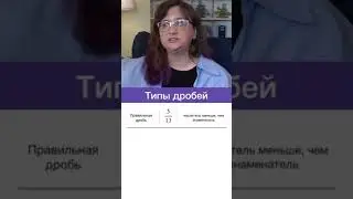 Типы дробей. Математика за минуту 