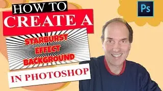 How To Create A Starburst Effect Background In Photoshop | Photoshop CC Tutorials