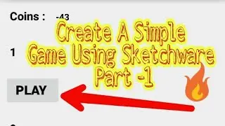Create a simple game using sketchware!