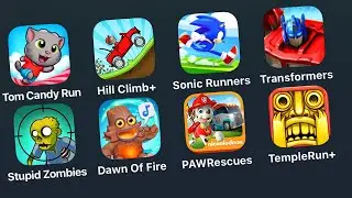 8 Games Tablet: Talking Tom Candy Run,Hill Climb Racing,Sonic Runners,TRANSFORMERS Forged to Fight