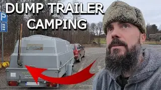 heated dump trailer solo camping