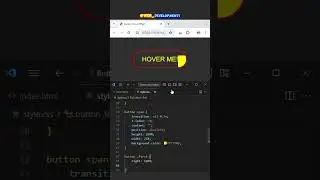 How to Create Button Hover Effect using CSS? #javascript #loading #coding  #programming #cssloader