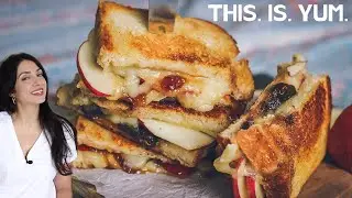Brie Grilled Cheese with Fig Jam & Apples
