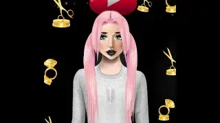 Stardoll Pink Anime Wig Re-Vamp