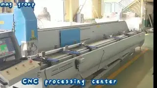 CNC drilling and milling machine for window making