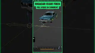 RIGACAR Issue FIXED Blender 👍🎉