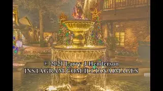 Beautiful Gatlinburg , TN  Village Fountain Captures Christmas Dec 2021