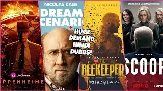 The Beekeeper Hindi Dubbed🔥: New Hindi Dubbs on OTT April 2024, Dream Scenerio, Oppenheimer, Scoop