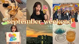 vlog: september weekend 🍉| 咖啡與雞尾酒workshop☕️ 首次參與綜藝節目production🎬 首次亲手举办丙烯画画工作坊🎨🧑‍🎨34