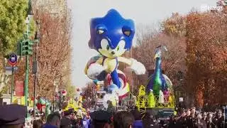 SONIC THE HEDGEHOG at the 2021 Macy's Thanksgiving Parade - Pool Feed