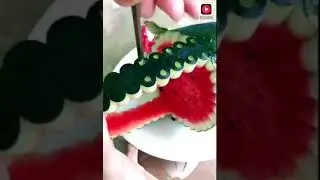 Цветочная Корзинка из арбуза.