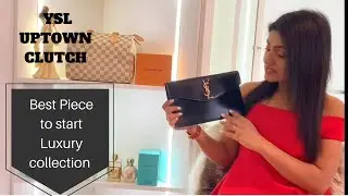 YSL UPTOWN POUCH | Unboxing | what fits? | Best item to start Luxury Collection | best buy for 2022